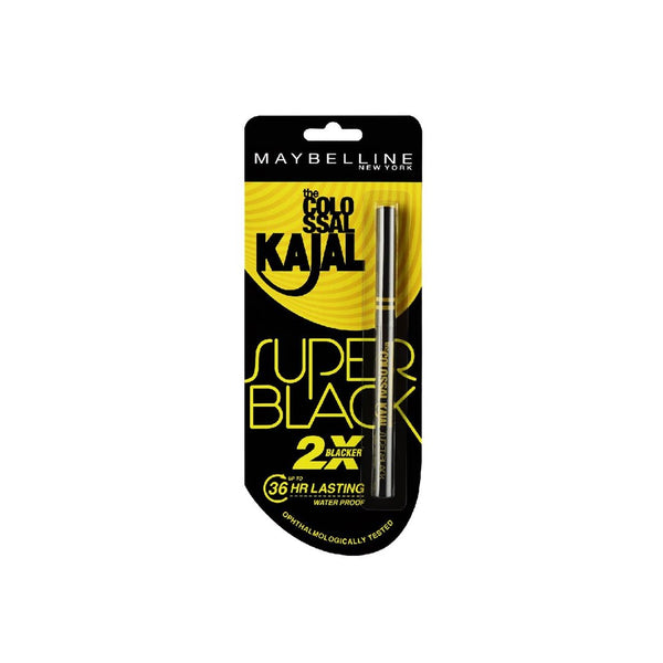 Maybelline New York New The Colossal Kajal - Super Black (2X Blacker) Waterproof 0.35 g