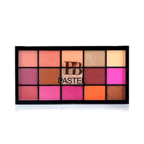 PASTEL BEAUTY EYESHADOW ( HOT LOVE ) 15 COLOUR