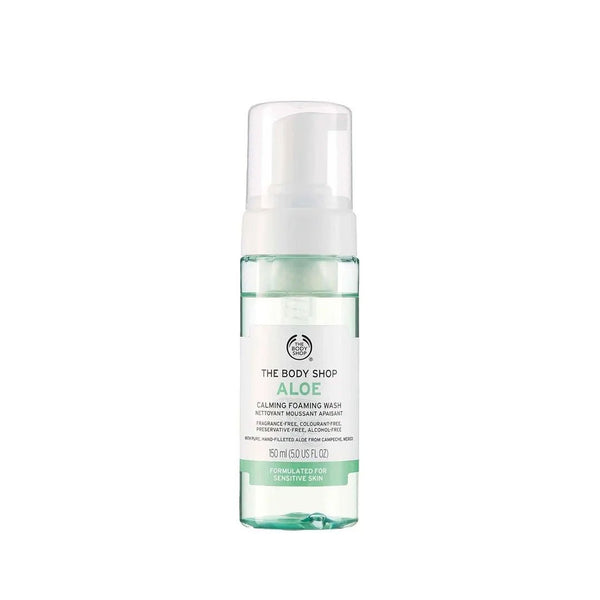 The Body Shop Aloe Calming Foaming Wash – Gently Cleanses Sensitive Skin 150 ml