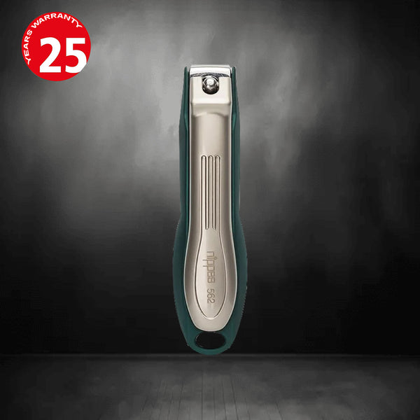 Nippes Premium Foot Nail Clippers With Nail Catcher Green Soft Touch No 562