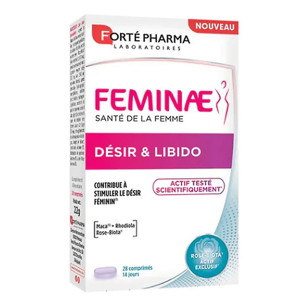 FEMINAE - specially developed and combination of targeted natural active ingredients such as Maca, Rose Biota® and Rhodiola and vitamins for women to improve sexual desire, arousal and satisfaction.