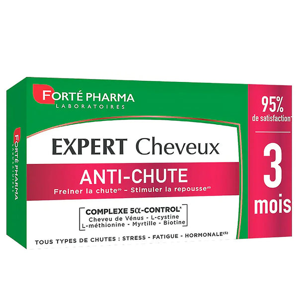 EXPERT CHEVEUX ANTI CHUTE - a  complete solution based on plants, amino acids,  vitamins and minerals that acts on all types of hair loss ! and stimulate hair regrowth thanks to the 5-α Control complex.