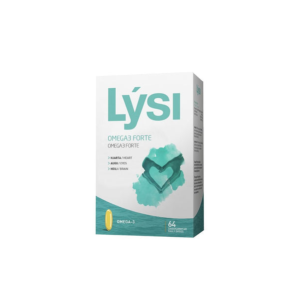 Boost your heart and brain health with Lysi Omega-3 Forte. Rich in EPA and DHA, this supplement supports eye health and reduces inflammation.