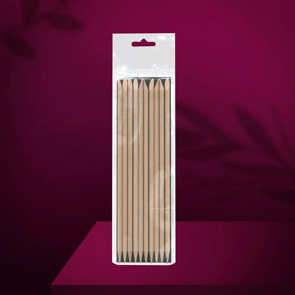 Staleks Pro orange stick for manicure wooden 150 mm 10 pcs