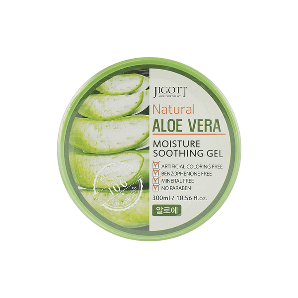 Jigott natural aloe vera moisture soothing gel 300 ml