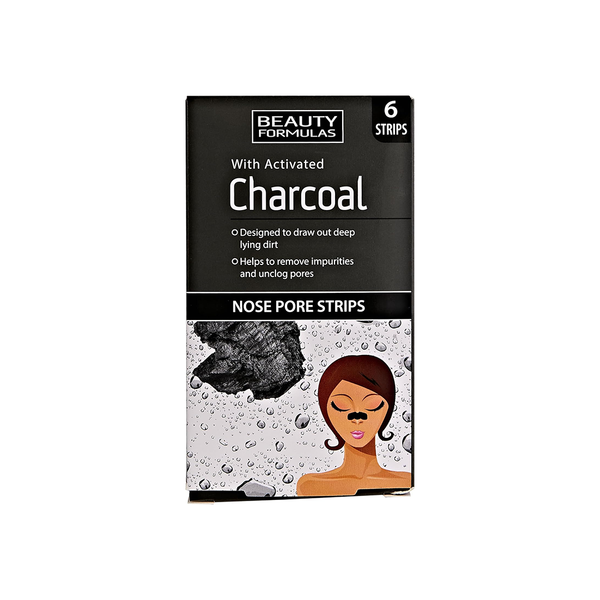Beauty Formulas Nose Pore Strips with Activated Charcoal 6 Strips