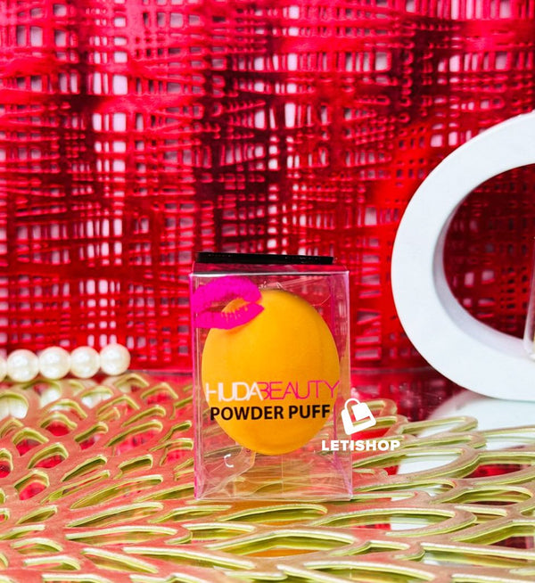 Huda beauty powder puff Orange color